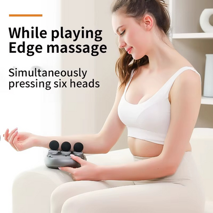Masseur musculaire électrique à 6 têtes portable rechargeable